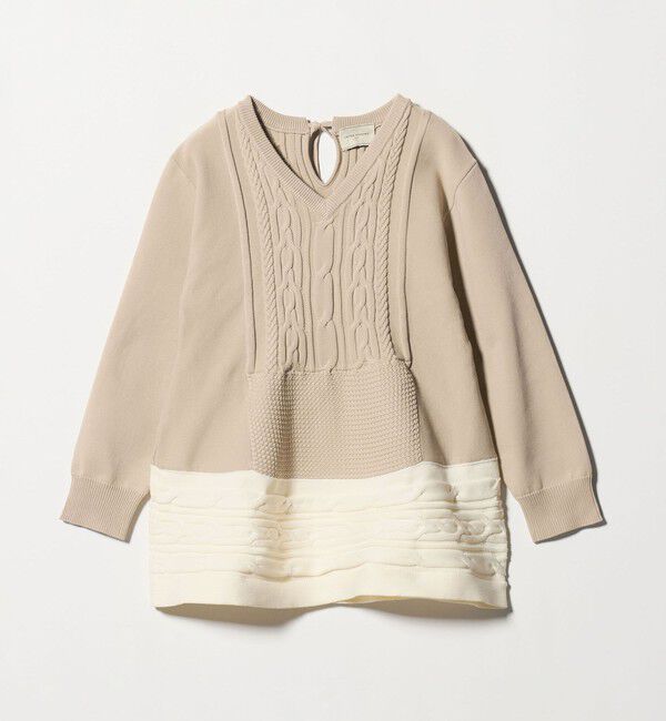 UNITED ARROWS「ケーブル Vネック ニット ‐ウォッシャブル‐」|ニット・セーター|