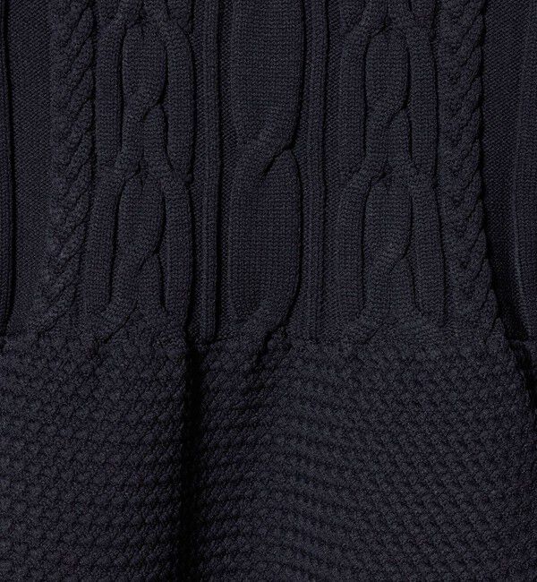 UNITED ARROWS「ケーブル Vネック ニット ‐ウォッシャブル‐」|ニット・セーター|