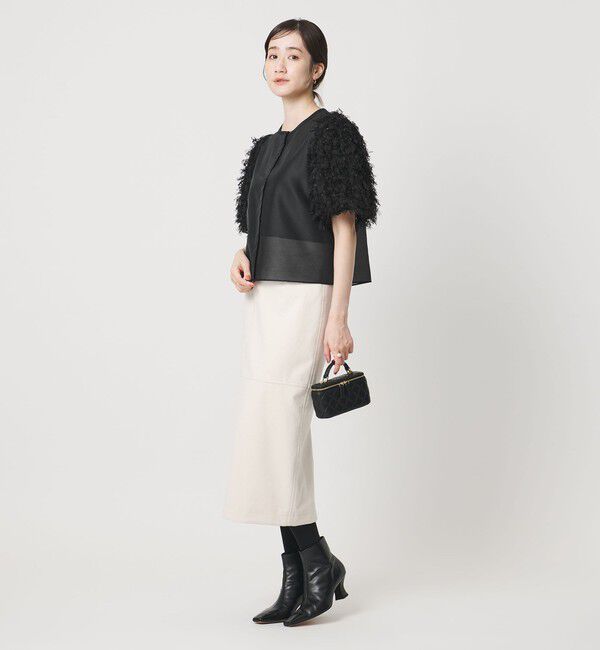 UNITED ARROWS「チュール シャーリング ブラウス」|シャツ・ブラウス|