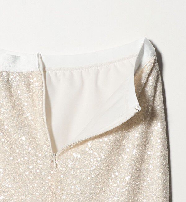 UNITED ARROWS「スパンコール Iライン スカート」|タイト|