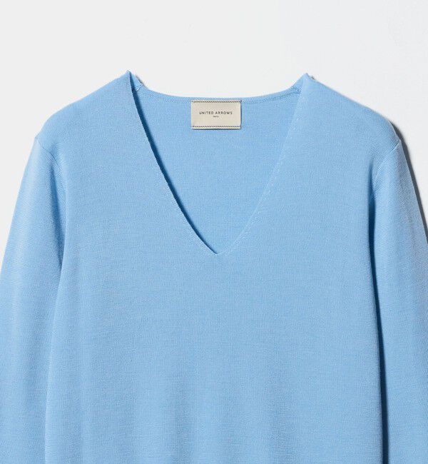UNITED ARROWS「フルニードル Vネック ニット」|ニット・セーター|