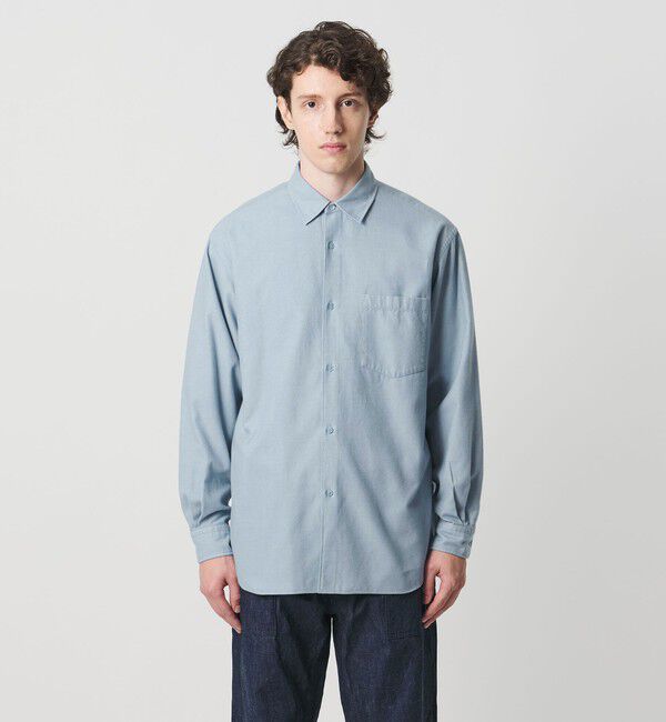 UNITED ARROWS「カリビアーナミルズ ブラッシュド レギュラーカラーシャツ」|シャツ・ブラウス|