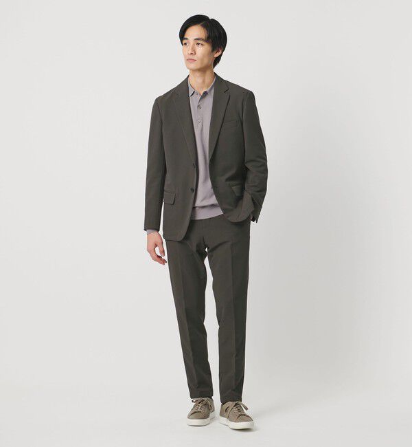 UNITED ARROWS「PERTEX バックブラッシュド シングル2ボタン テーラードジャケット UA COZY ウォッシャブル 2WAYストレッチ」|スーツ|