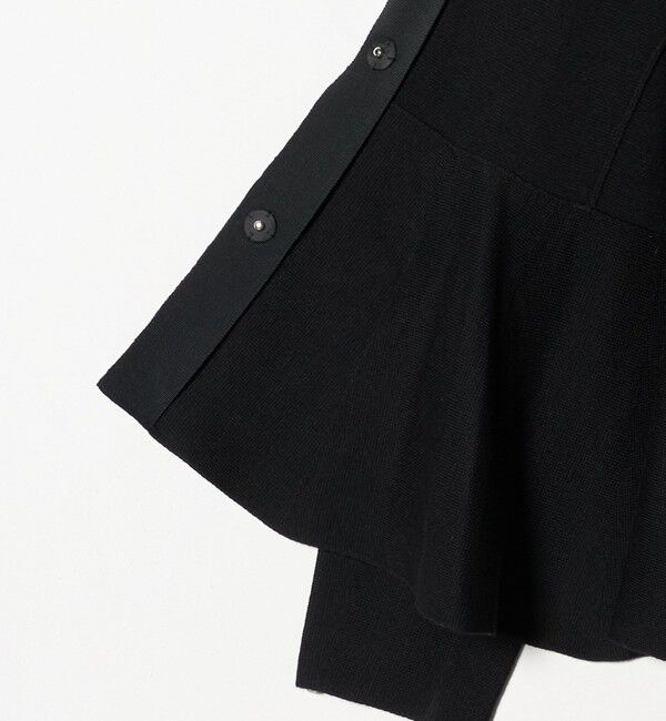 UNITED ARROWS「＜Marilyn Moon＞ミラノリブ ペプラム ジャケット」|ノーカラージャケット|