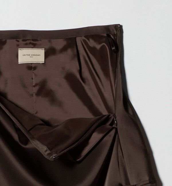 UNITED ARROWS「サテン コクーン スカート ‐ウォッシャブル‐」|スカート|