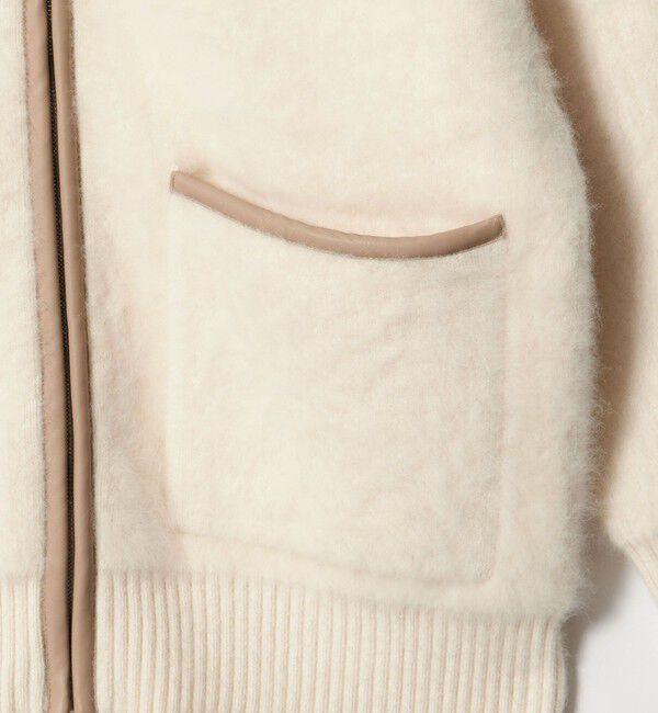 UNITED ARROWS「フォックスカシミヤ トリムコンビ カーディガン」|カーディガン|