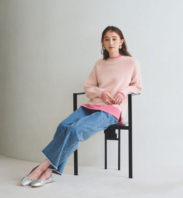 UNITED ARROWS「フォックスカシミヤ クルーネック ニット」|ニット・セーター|