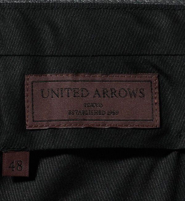 UNITED ARROWS「サイドエクステンド バーズアイ ノープリーツスラックス COMFORT EASY‐MODEL ウォッシャブル ストレッチ」|スラックス|