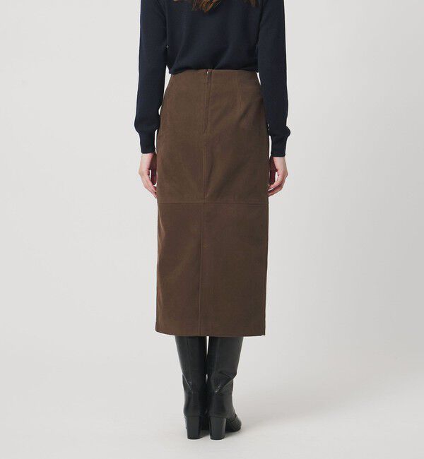 UNITED ARROWS「スエードライク タイトスカート ‐ウォッシャブル‐」|タイト|