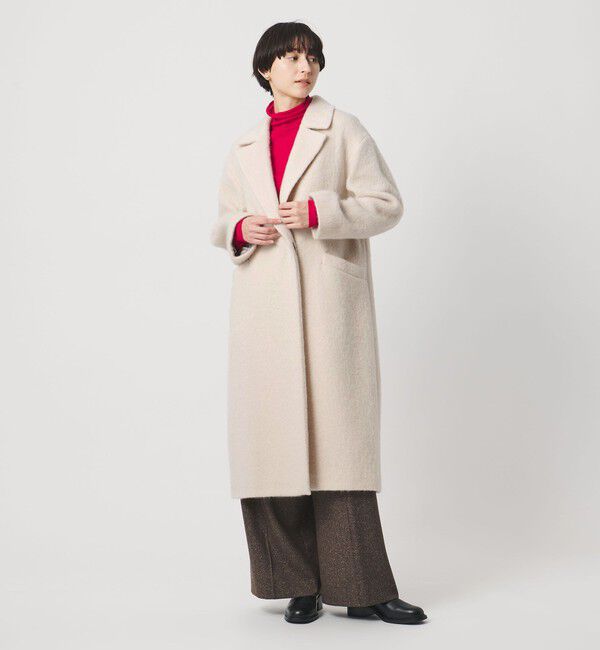 UNITED ARROWS「シャギー ビッグ テーラード コート」|チェスターコート|