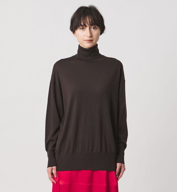 UNITED ARROWS「18G ウール タートルネック ニット ‐ウォッシャブル‐」|ニット・セーター|