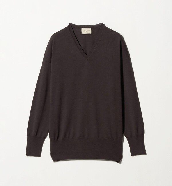 UNITED ARROWS「18G ウール Vネック ニット ‐ウォッシャブル‐」|ニット・セーター|