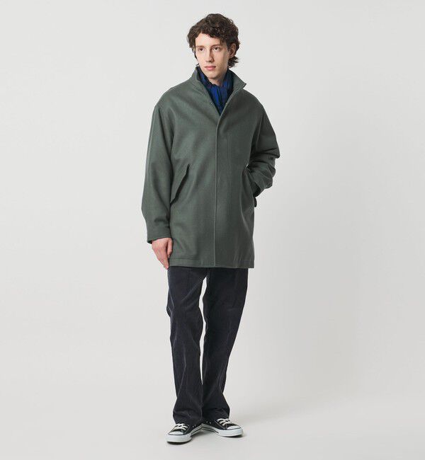 UNITED ARROWS「ウーステッドメルトン ミリタリーコート」|その他|