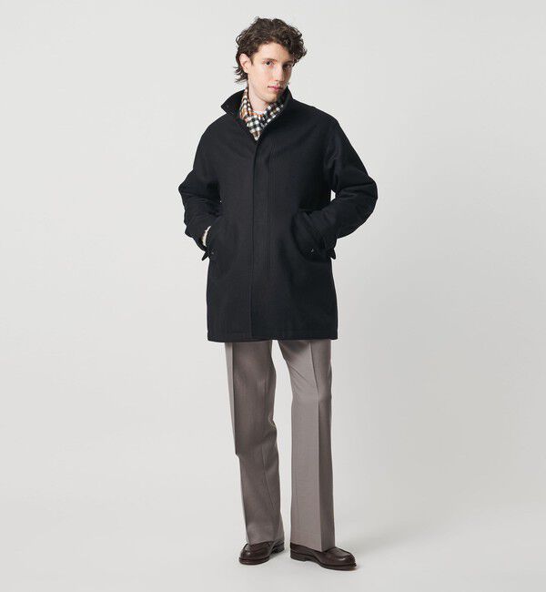 UNITED ARROWS「ウーステッドメルトン ミリタリーコート」|その他|