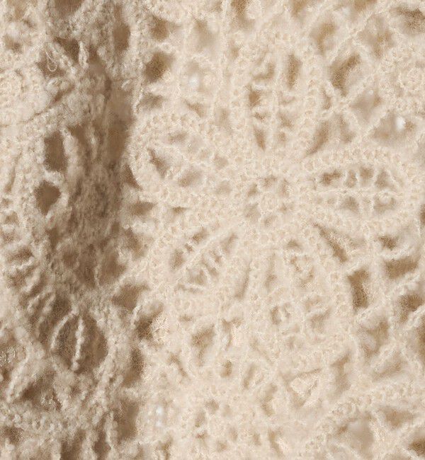 UNITED ARROWS「クロシェ ポロ カーディガン」|カーディガン|