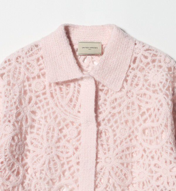 UNITED ARROWS「クロシェ ポロ カーディガン」|カーディガン|