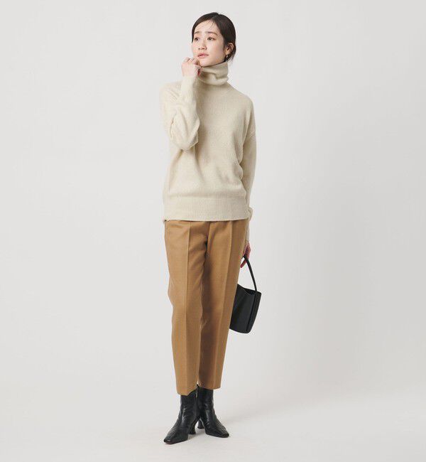 UNITED ARROWS「フォックス ウール ラメ タートルネック ニット」|ニット・セーター|