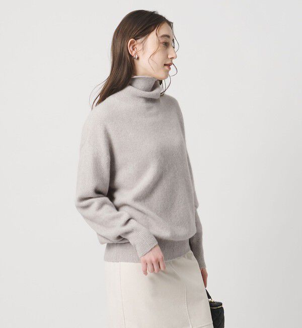 UNITED ARROWS「フォックス ウール ラメ タートルネック ニット」|ニット・セーター|