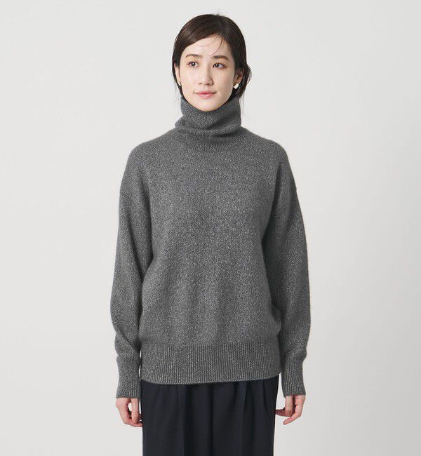 UNITED ARROWS「フォックス ウール ラメ タートルネック ニット」|ニット・セーター|