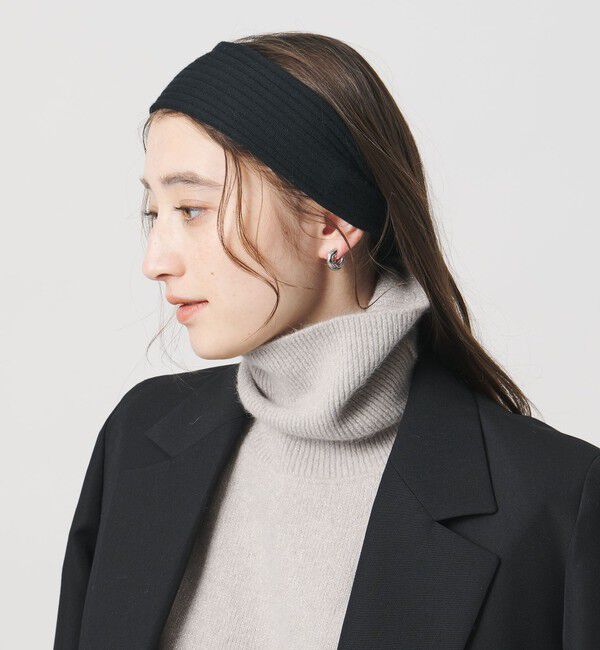 UNITED ARROWS「【別注】＜IRIS 47＞リブ ヘアバンド」|ヘアバンド|BLACK