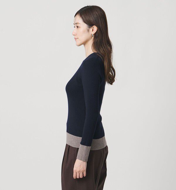 UNITED ARROWS「18G ウール リブ ニット」|ニット・セーター|