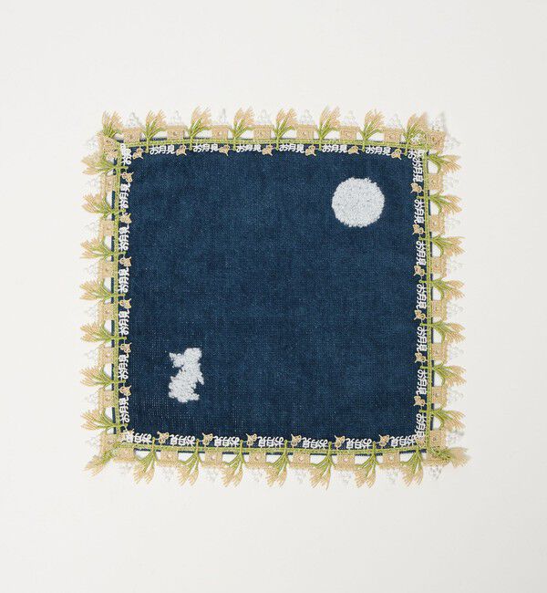 UNITED ARROWS「＜近沢レース店＞お月見 ハンカチ」|ハンカチ|NAVY