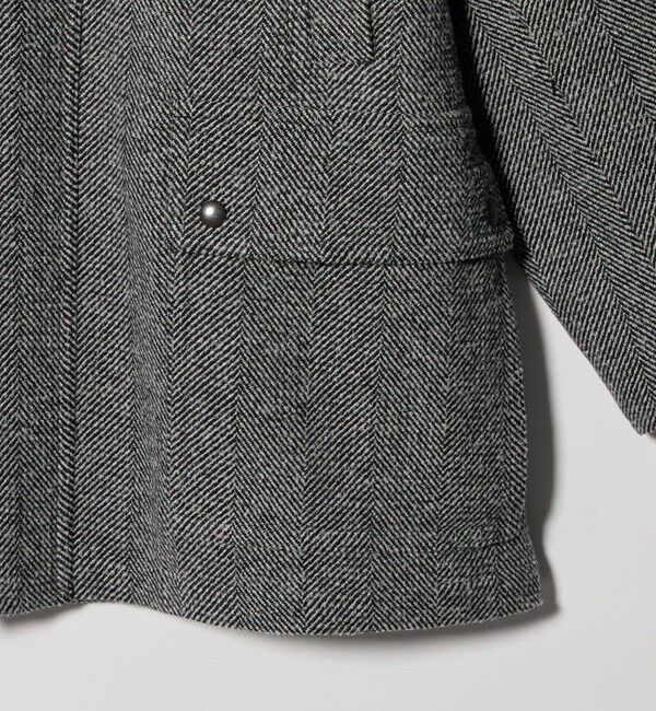 UNITED ARROWS「ヘリンボーン ミドルレングス フィールドジャケット」|テーラードジャケット|
