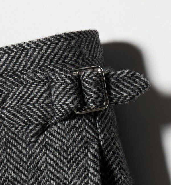 UNITED ARROWS「ヘリンボーンツイード 1プリーツ スラックス」|スラックス|