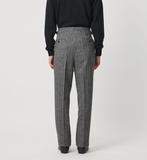 UNITED ARROWS「ヘリンボーンツイード 1プリーツ スラックス」|スラックス|