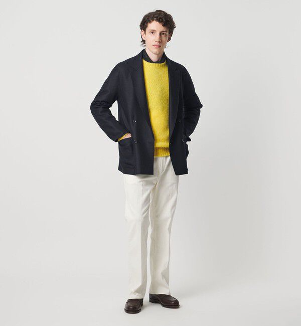 UNITED ARROWS「ARYES ジャージメルトン オーディナリー ダブル 4ボタンジャケット」|テーラードジャケット|