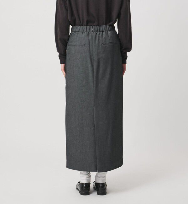 UNITED ARROWS「2タック デニムライク ロングスカート ‐ウォッシャブル‐」|スカート|