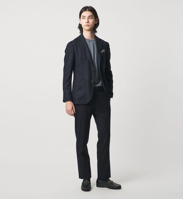 UNITED ARROWS「ストレッチフランネル ノープリーツ スラックス COMFORT EASY-MODEL ヨコストレッチ」|スーツ|