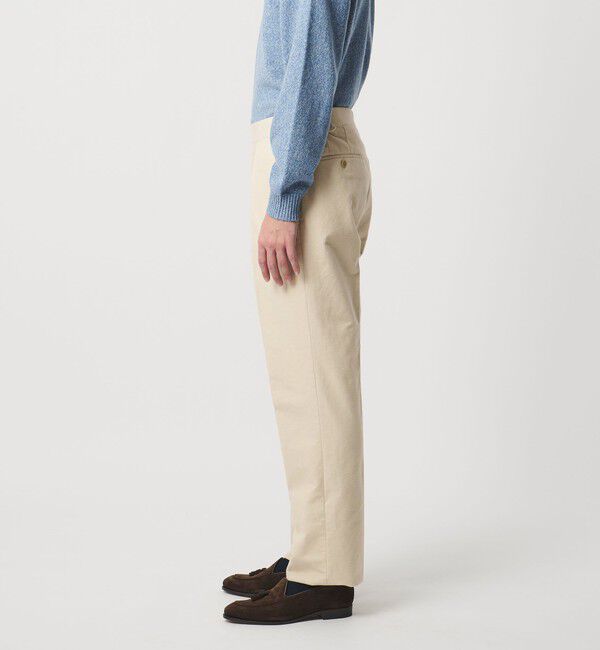 UNITED ARROWS「モールスキン 1プリーツ スラックス」|スラックス|