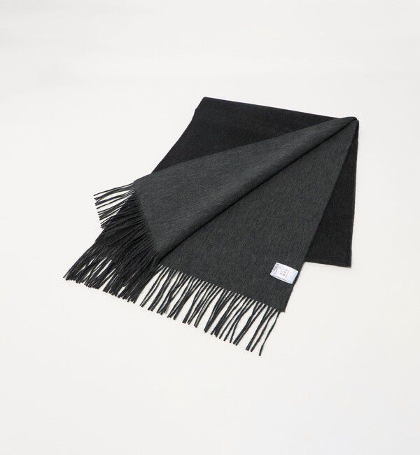 UNITED ARROWS「カシミヤ リバーシブル マフラー」|マフラー|DK.GRAY