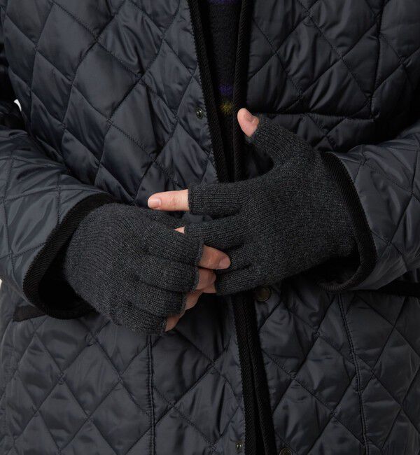 UNITED ARROWS「【別注】＜Johnstons of Elgin＞フィンガーレス ニットグローブ」|手袋|