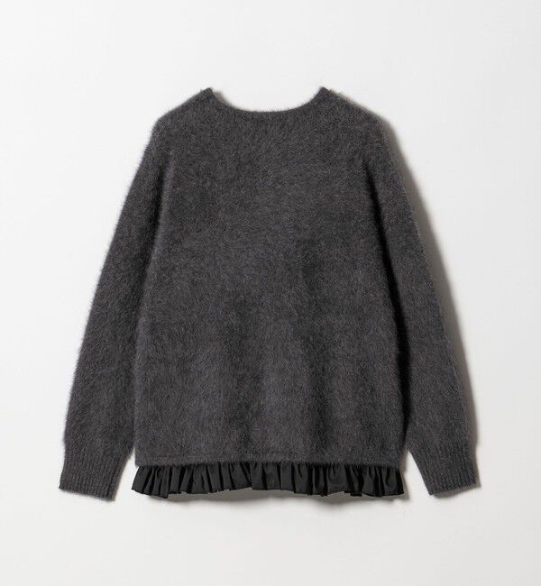 UNITED ARROWS「フォックスカシミヤ フリルコンビ カーディガン」|カーディガン|