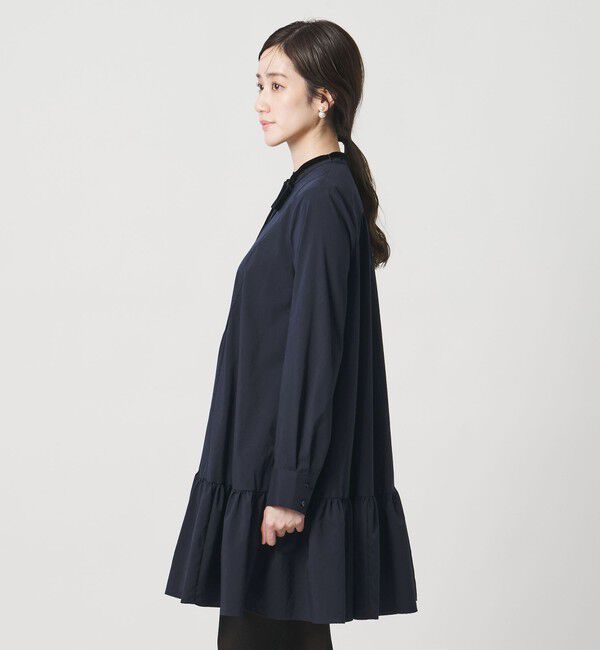 UNITED ARROWS「タフタ ギャザー ティアードワンピース ‐ウォッシャブル‐」|ワンピース|