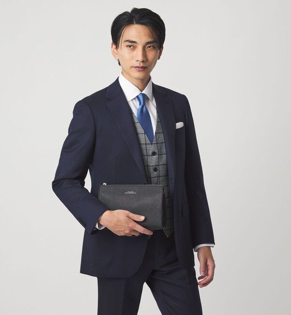 UNITED ARROWS green label relaxing「レザーライク サフィアーノ クラッチ バッグ」|クラッチバッグ|