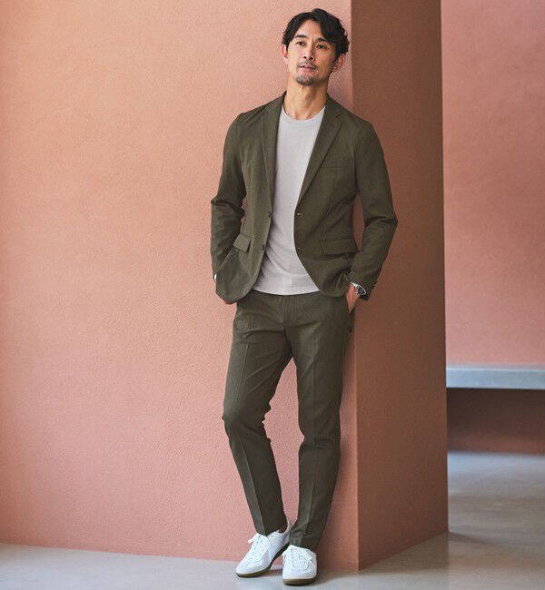 UNITED ARROWS green label relaxing「【WEB限定】JUST fit ジャケイン クルーネック 長袖 Tシャツ -吸水速乾・抗菌-」|Tシャツ・カットソー|