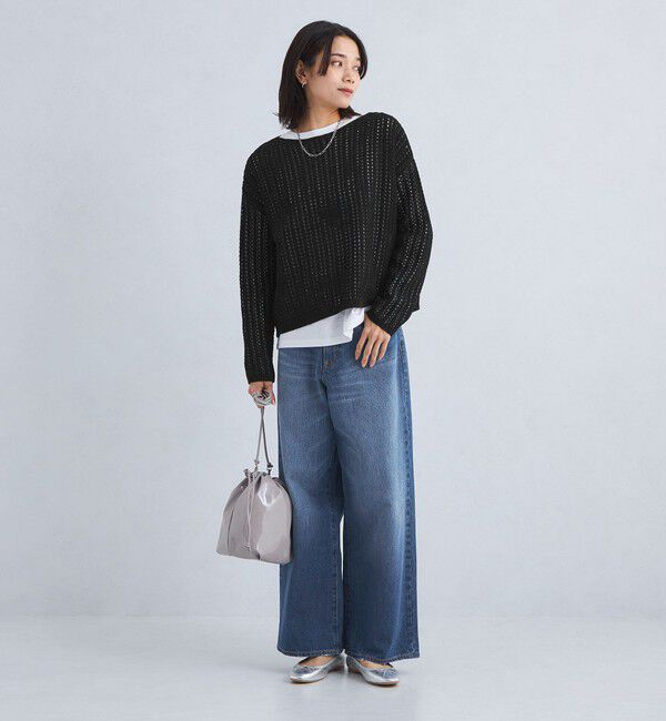 UNITED ARROWS green label relaxing「［size SHORT/TALLあり］ワイド デニム パンツ」|デニム|