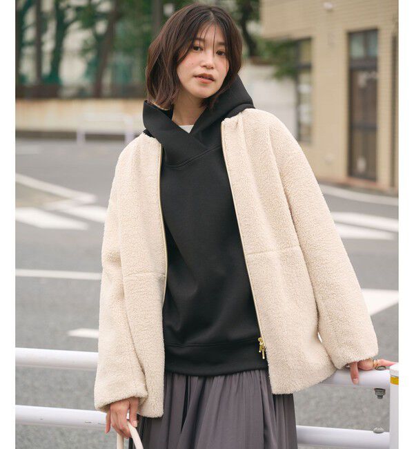 UNITED ARROWS green label relaxing「【WEB限定】＜at ease＞ダンボール フーディ」|パーカー|