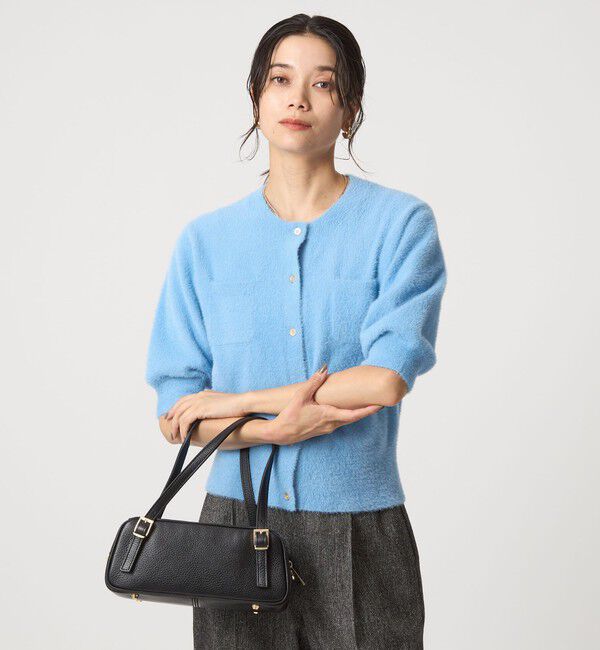 UNITED ARROWS green label relaxing「フラッフフェザー ショートスリーブ ニット カーディガン -ウォッシャブル-」|カーディガン|