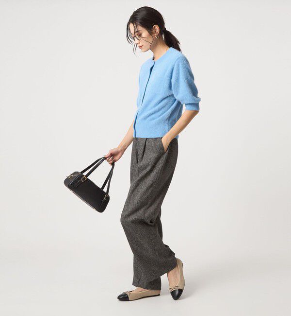 UNITED ARROWS green label relaxing「フラッフフェザー ショートスリーブ ニット カーディガン -ウォッシャブル-」|カーディガン|