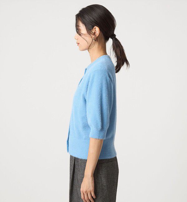UNITED ARROWS green label relaxing「フラッフフェザー ショートスリーブ ニット カーディガン -ウォッシャブル-」|カーディガン|