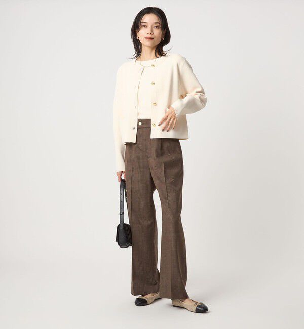 UNITED ARROWS green label relaxing「フォルム ゴールドカラーボタン ニット カーディガン ウォッシャブル」|カーディガン|