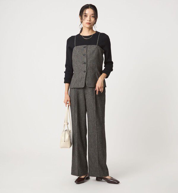 UNITED ARROWS green label relaxing「メランジツイル ビスチェ キャミソール -ウォッシャブル-」|ベスト・ジレ|