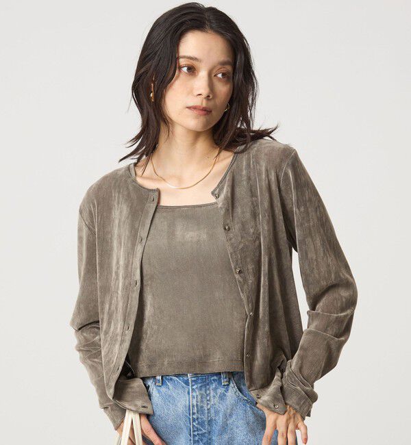 UNITED ARROWS green label relaxing「極みシアーフロッキーカーデ」|カーディガン|