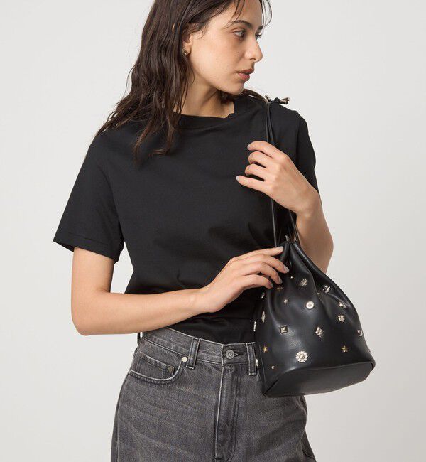 UNITED ARROWS green label relaxing「スタッズ ドローストリング バッグ」|ショルダー・メッセンジャー|