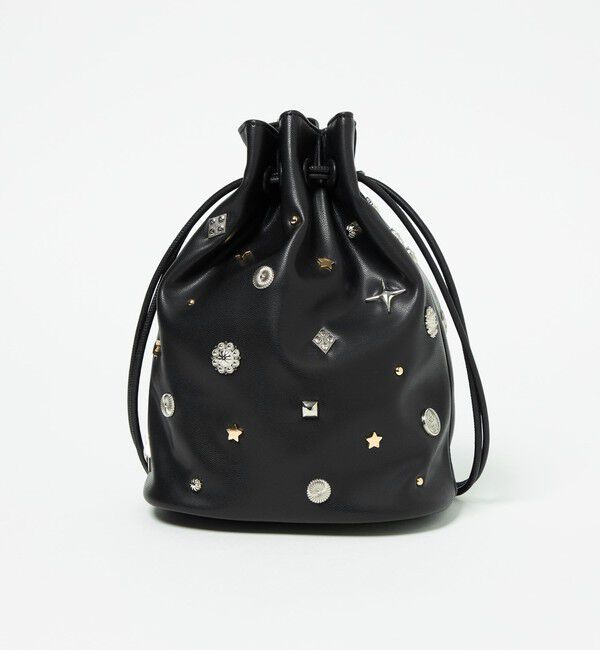 UNITED ARROWS green label relaxing「スタッズ ドローストリング バッグ」|ショルダー・メッセンジャー|