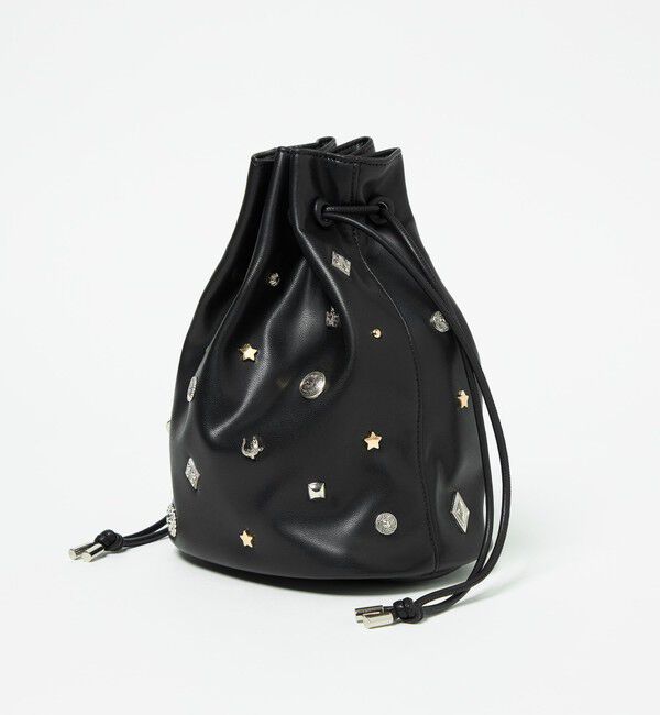 UNITED ARROWS green label relaxing「スタッズ ドローストリング バッグ」|ショルダー・メッセンジャー|